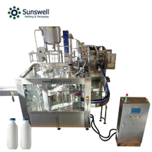 Machine de capsulage de remplissage aseptique automatique de lait de jus de Litchi de bouteille de PE
