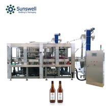 Machine de remplissage d'huile comestible 4 en 1 de haute précision pour la ligne d'usine de fabrication de bouteilles en verre et de bouteilles en PET